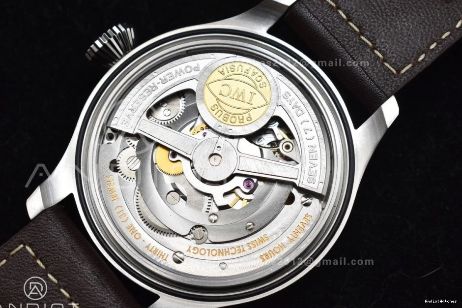 Pilot Strap Leather Big HighQuality A Best 524 ZF Brown Edition Real IW500901 on 0321